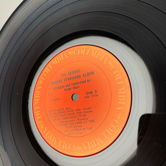 The Second Barbara Streisand Album Columbia Records 1963 Vinyl Record - Picture 3 of 7